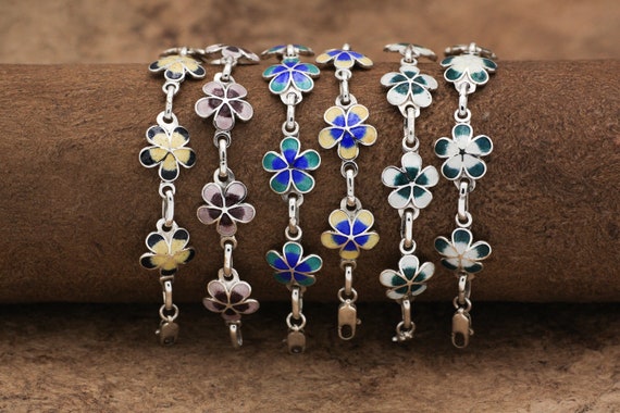 SILVER925 FLOWER BRACELET/シルバー/ブレスレット Amazon.com: TIRHTYPLSU Vintage Rose Flower S925 Bracelet