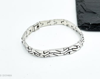 Sterling Silver Bracelet, Vintage Mexican Bracelet, Men's