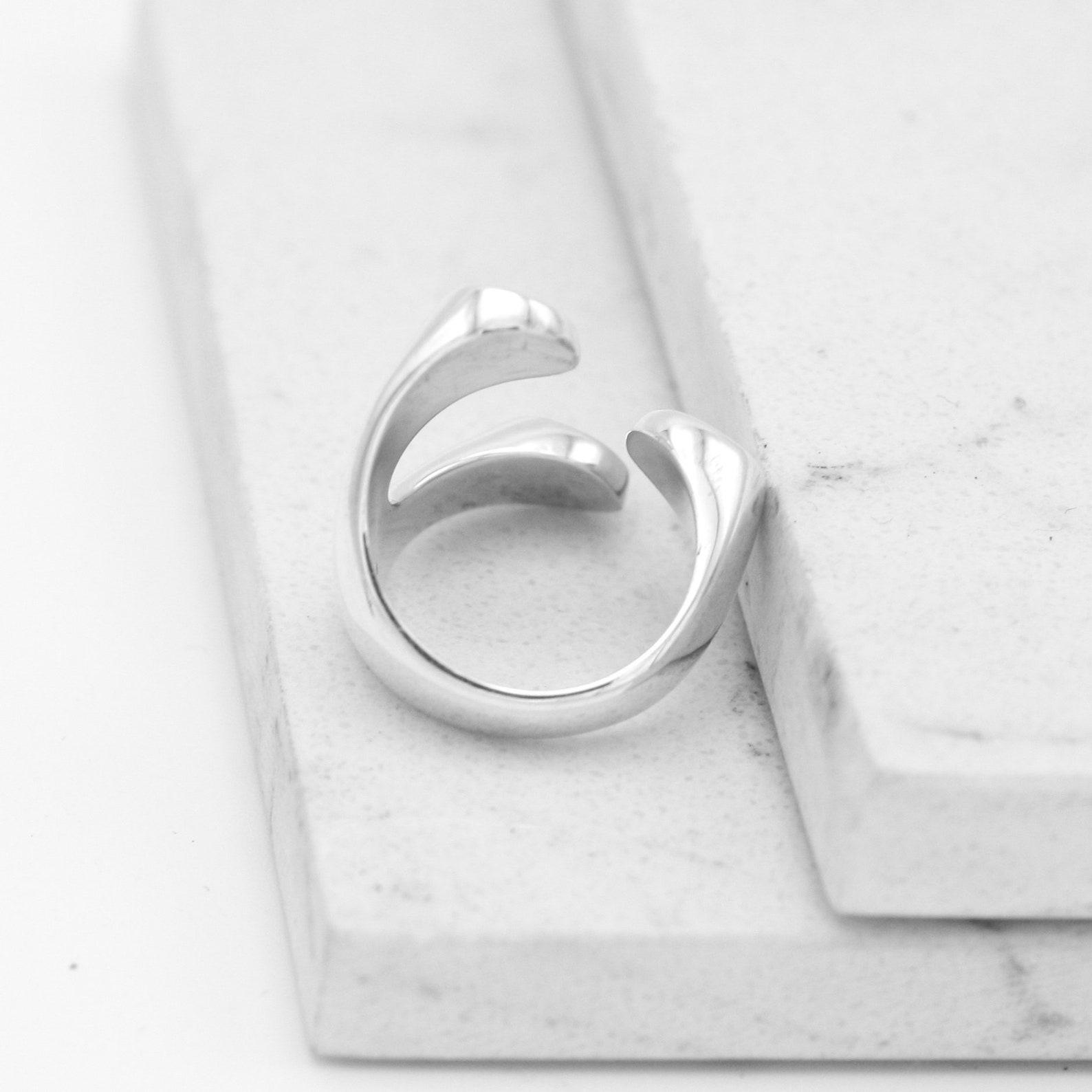 solid-sterling-silver-ring-three-dots-ring-geometric-ring-etsy