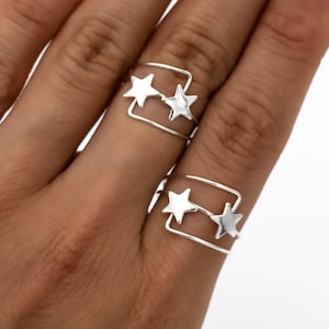 Sterling Silver Ring, Star Ring, Stars and Celestial Ring, Mother & Daughter Ring, Best Friend Rings, Sister Rings, Silver Ring