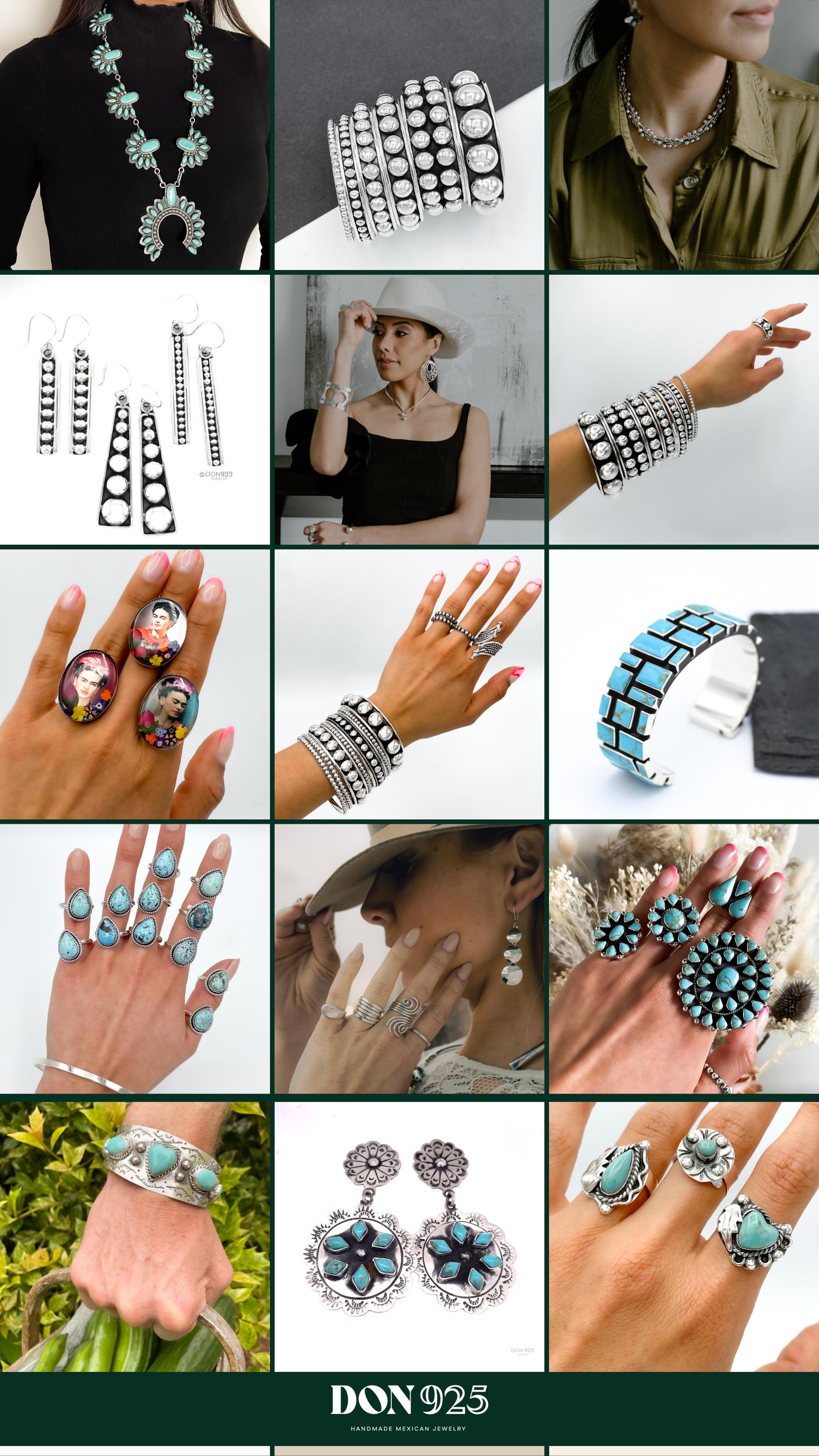 Anello In Argento Sterling Con Perline E Turchese: Stile - Foto 5