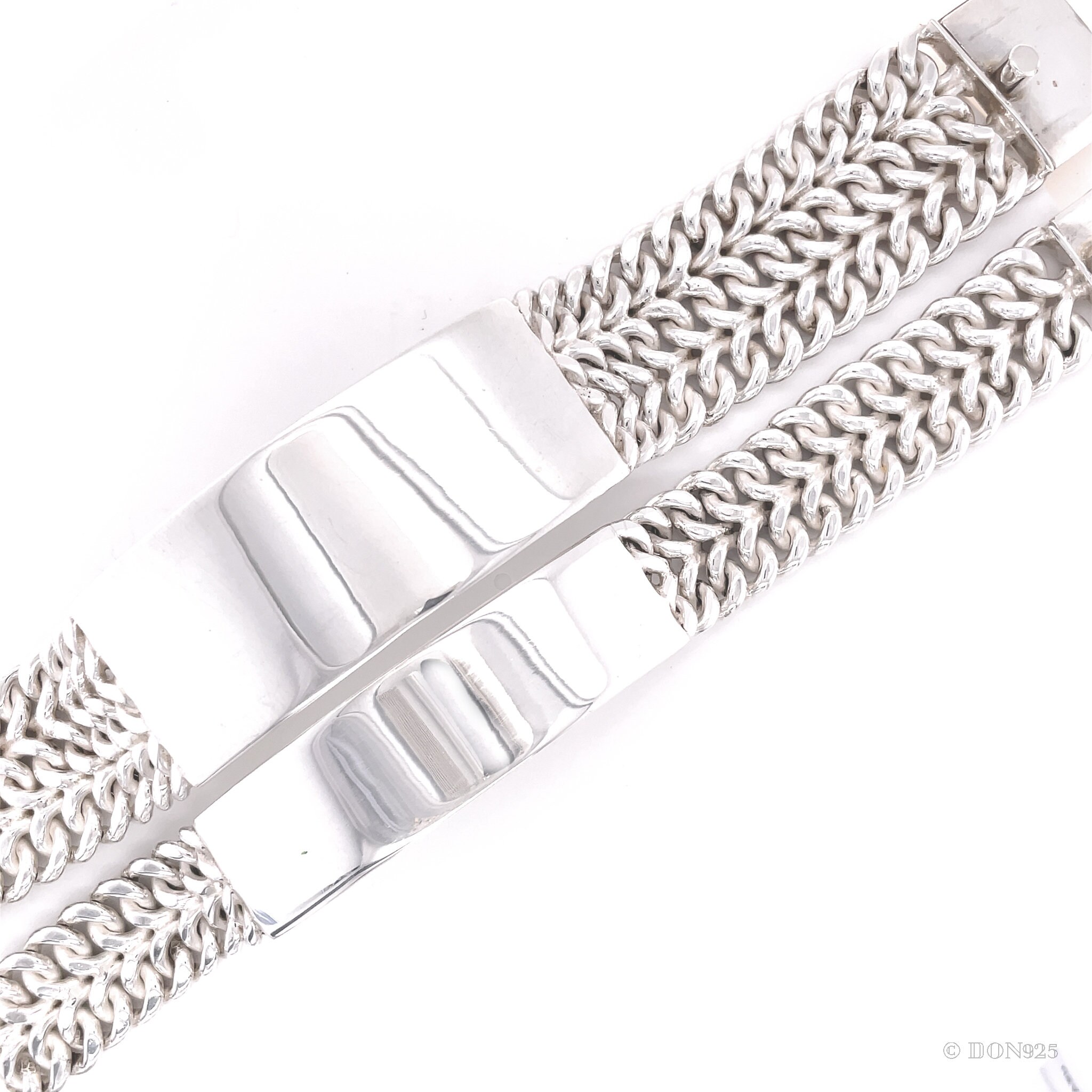 Sterling Silver Bracelet, ID Bracelet, Wide Silver Bracelet Sterling Silver Bracelet, ID Bracelet, Wide Silver Bracelet