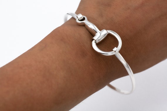 Equestrian Jewelry Sterling Silver Horse Bit Bracelet 821-00280 -  Churchwell's Jewelers