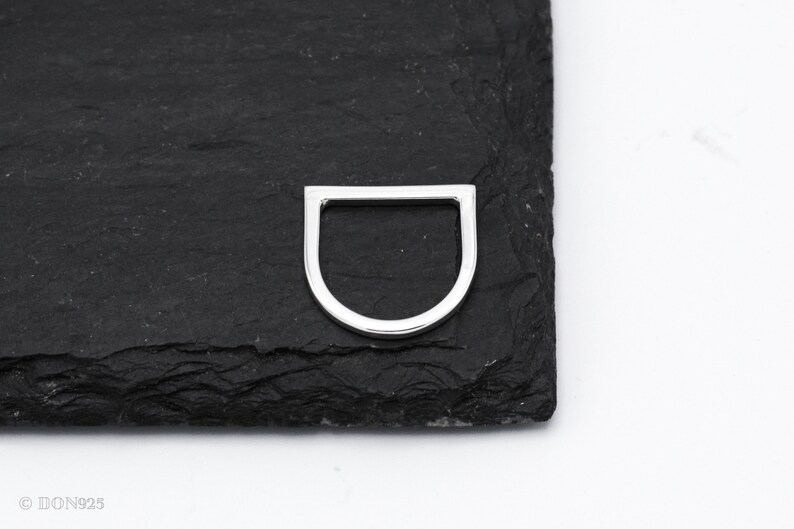 Horizontal Bar Ring Silver Band Geometric Jewelry Thin Silver Ring Dainty Sterling Silver Ring Minimalist Ring Stacking Ring