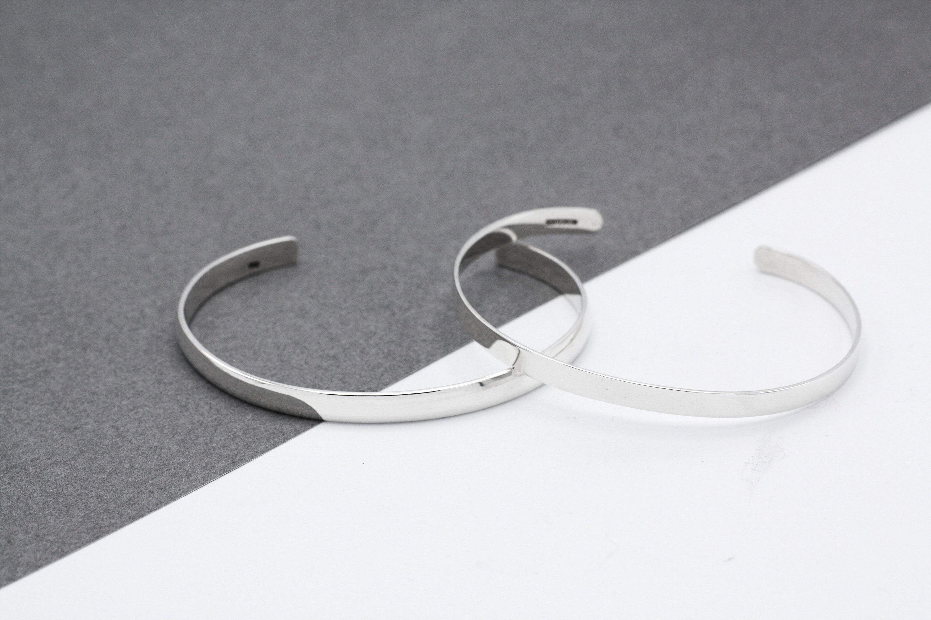 A*様 silver925 ID DBL Sterling Silver Bracelet, ID Bracelet, Wide Silver Bracelet