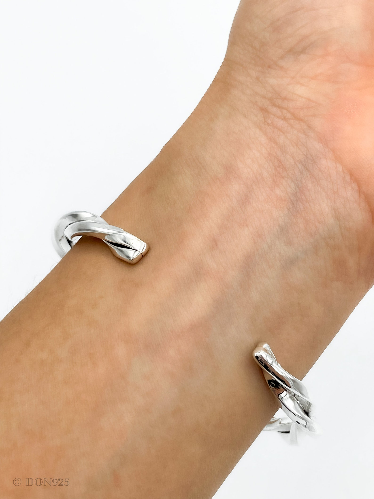 Sterling Silver Cuff Bracelet Twisted Silver Bracelet Unisex - Etsy