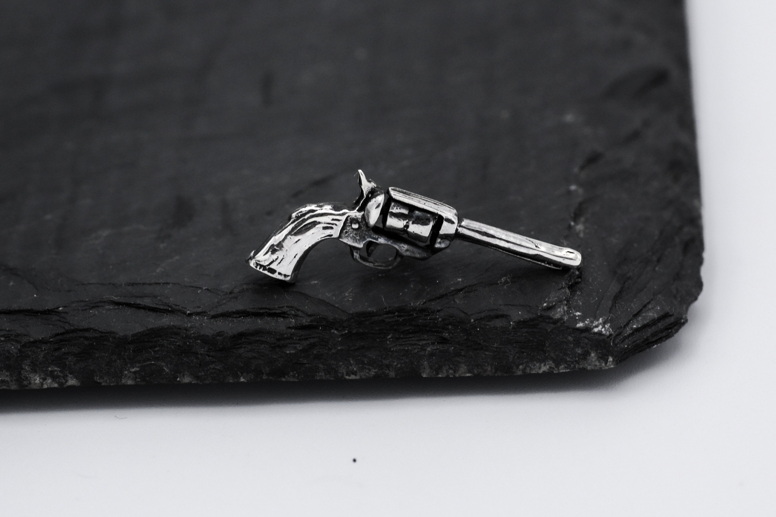 Sterling Silver Lapel Pin Pistol Pin Men's Lapel Pin | Etsy
