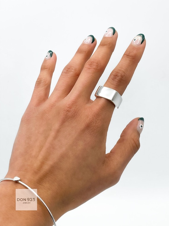 Modern sterling silver online rings