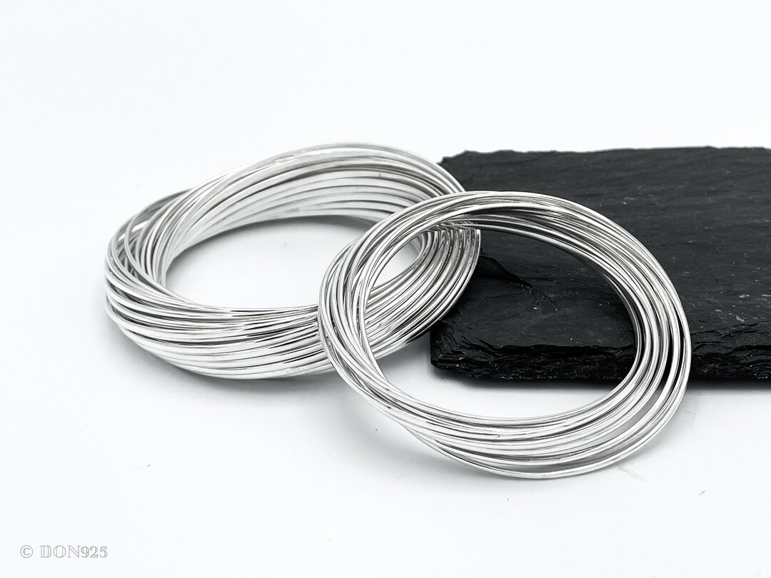 Braccialetto In Argento 925 Massiccio Per Uomo - Con Scatola Regalo, Chiusura A Moschettone, Elegante E Resistente