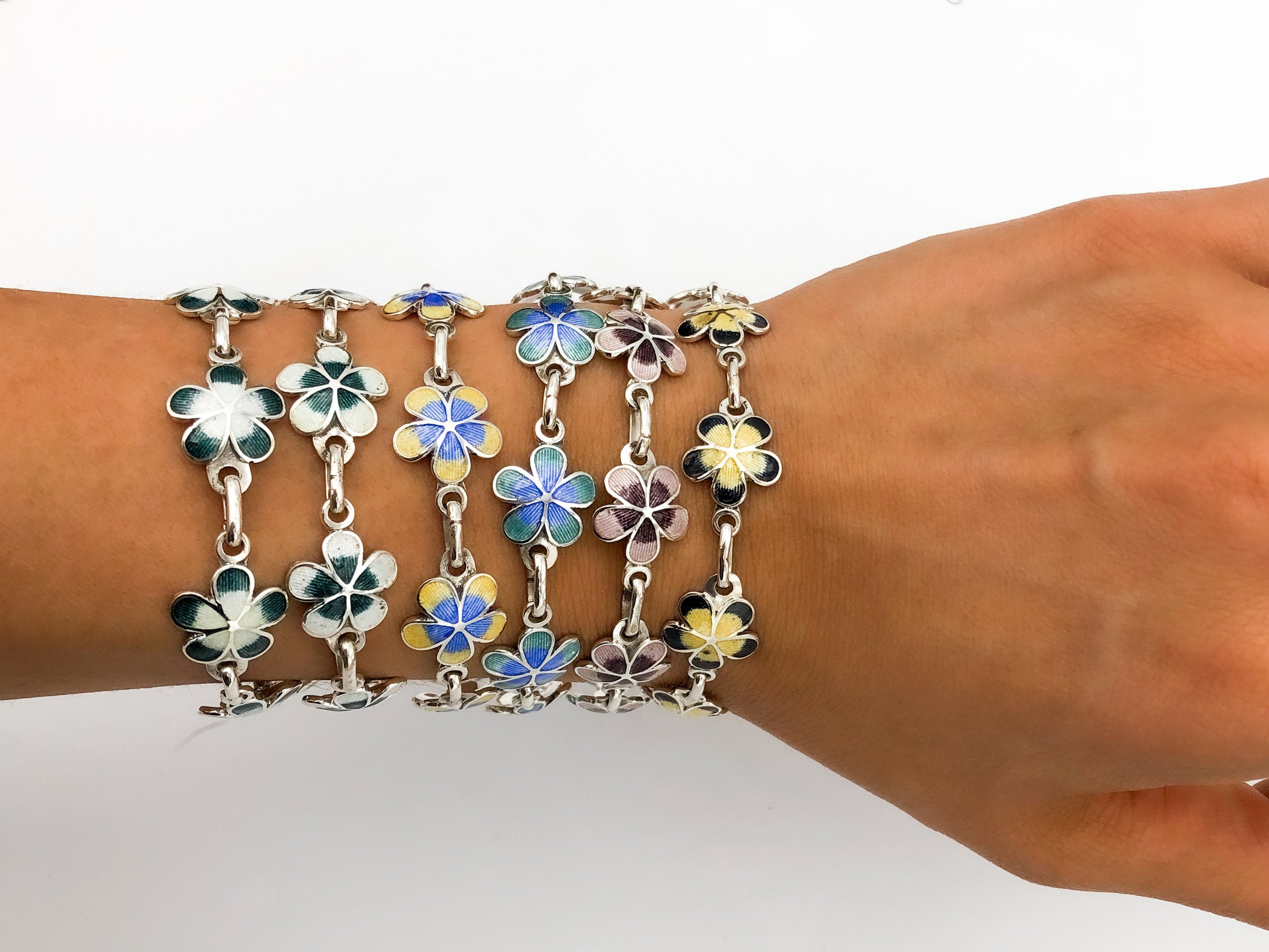【HYERES LOR】25SS★ Essence Silver (W) Flower Bracelet Amazon.com: Wenbin 925 sterling silver bracelet simple
