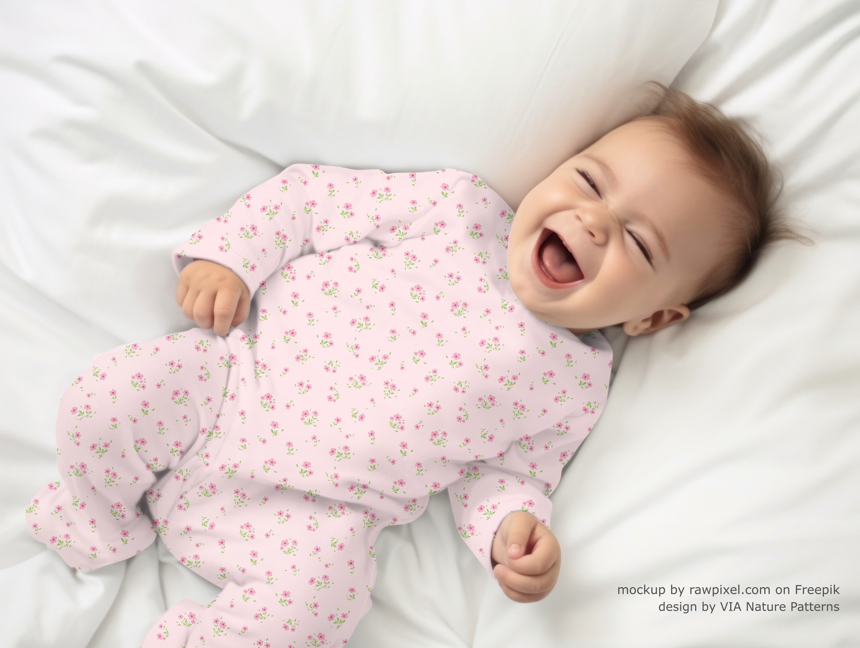 Ditsy Floral Strap Onesie