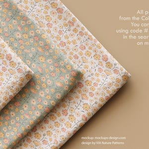 Pastel Ditsy Floral Seamless Pattern | Fabric Sublimation | Powder ...