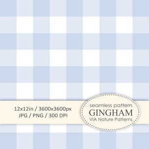Pastel Dusty Blue Gingham Seamless Pattern, Fabric Design, blue Check, Cell Fabric sublimation, JPG PNG. Digital paper COMMERCIAL Use #G0008