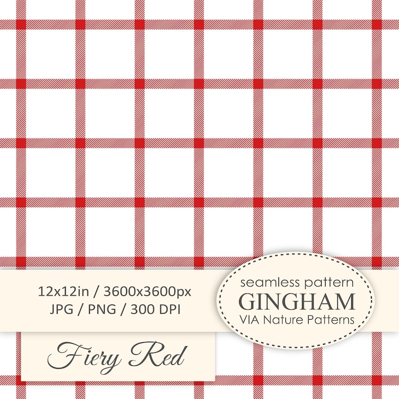 Red Genk Pattern Gingham Red Seamless Pattern, Red Cell Fabric Design, Fiery Red Check ...
