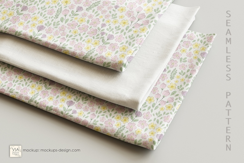 Ditsy Floral Seamless Pattern for Fabric Sublimation | Field of Flowers ...