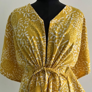 Printed Maternity Kaftan With Breast Feeding Zip And Belt Pregnancy Kaftan Handmade Nursing Dress Gift For Wife