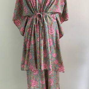 Printed Cotton Loungewear Set Maternity Top Pajama Set With Welt Floral Print Night Wear Set Pregnancy Wear Pajama Set Gift For Her