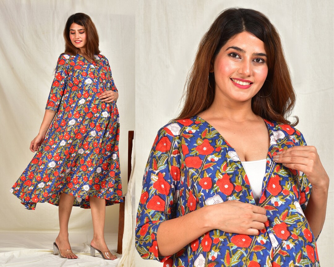 Neeloufer Maternity and Nursing Kurti Dress