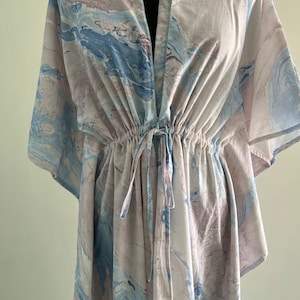 Printed Maternity Kaftan With Easy Access Breast Feeding Zip And Welt Pregnancy Kaftan Sleep Wear Gown Nursing Dress Gifts For Her