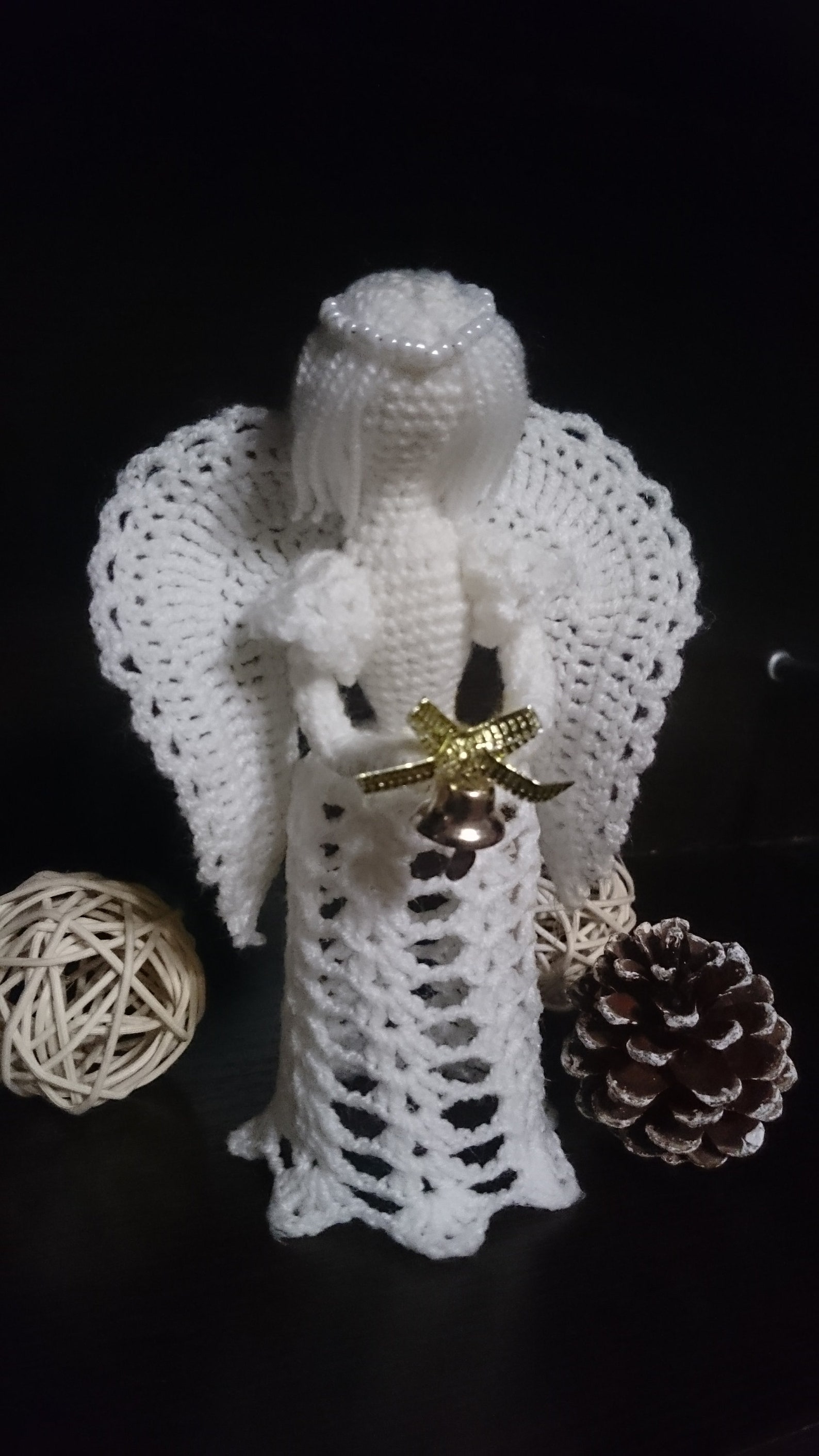 White Winter Angel. Christmas Ornament Christmas Decoration.  Etsy