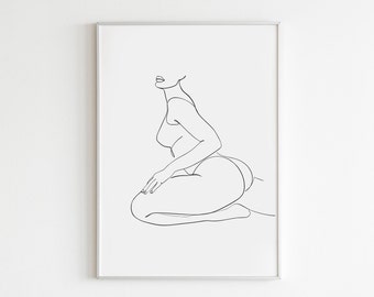 pic Aesthetic Female Body Drawing female body drawing etsy