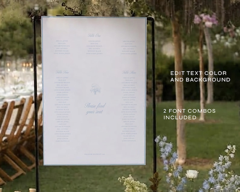 Lowcountry Wedding Sign Bundle: Spanish Moss Oak Welcome & Seating Lowcountry Wedding Sign Bundle: Spanish Moss Oak Welcome & Seating