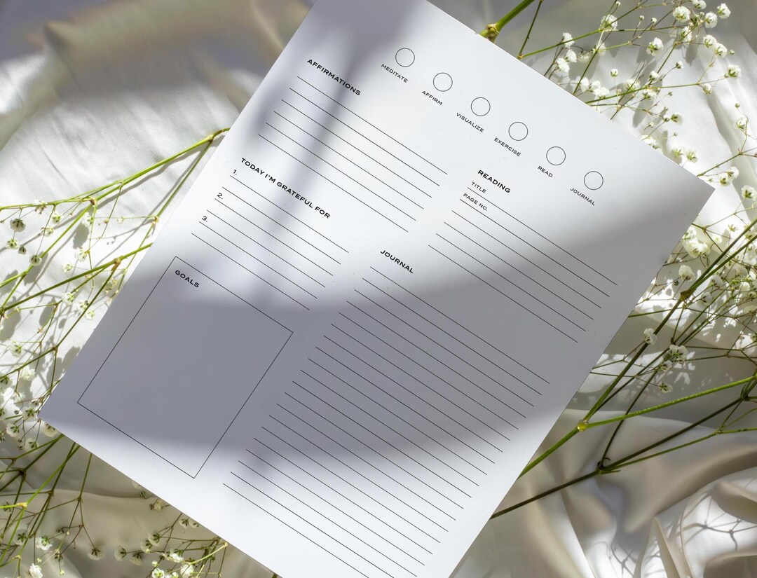Miracle Daily Journal Printable, Tracker Habit Journal Miracle, Morning Tracker, Healthy Habits ...