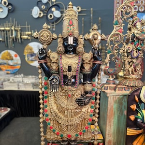 Brass Satyarupine Tirupati Balaji,Tirupati Balaji,Big Brass Shree Venkateswara,Swami Shriman Narayana Satyarup,Incarnation of Vishnu