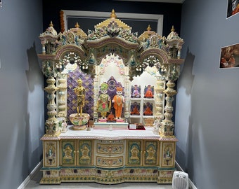 Wooden Pooja mandir home Temple Puja Mandir new gift Indian home temple South Indian temple temple for home teak wood Mandir