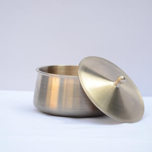 Bronze Uruli, House Warming Gift, Kerala Cooking Bowl, Free Spatula,Cooking Uruli polished, Kerala Urli Bowl, Cooking Utensil Url