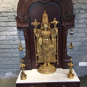 Brass Satyarupine Tirupati Balaji,Tirupati Balaji,Big Brass Shree Venkateswara,Swami Shriman Narayana Satyarup,Incarnation of Vishnu