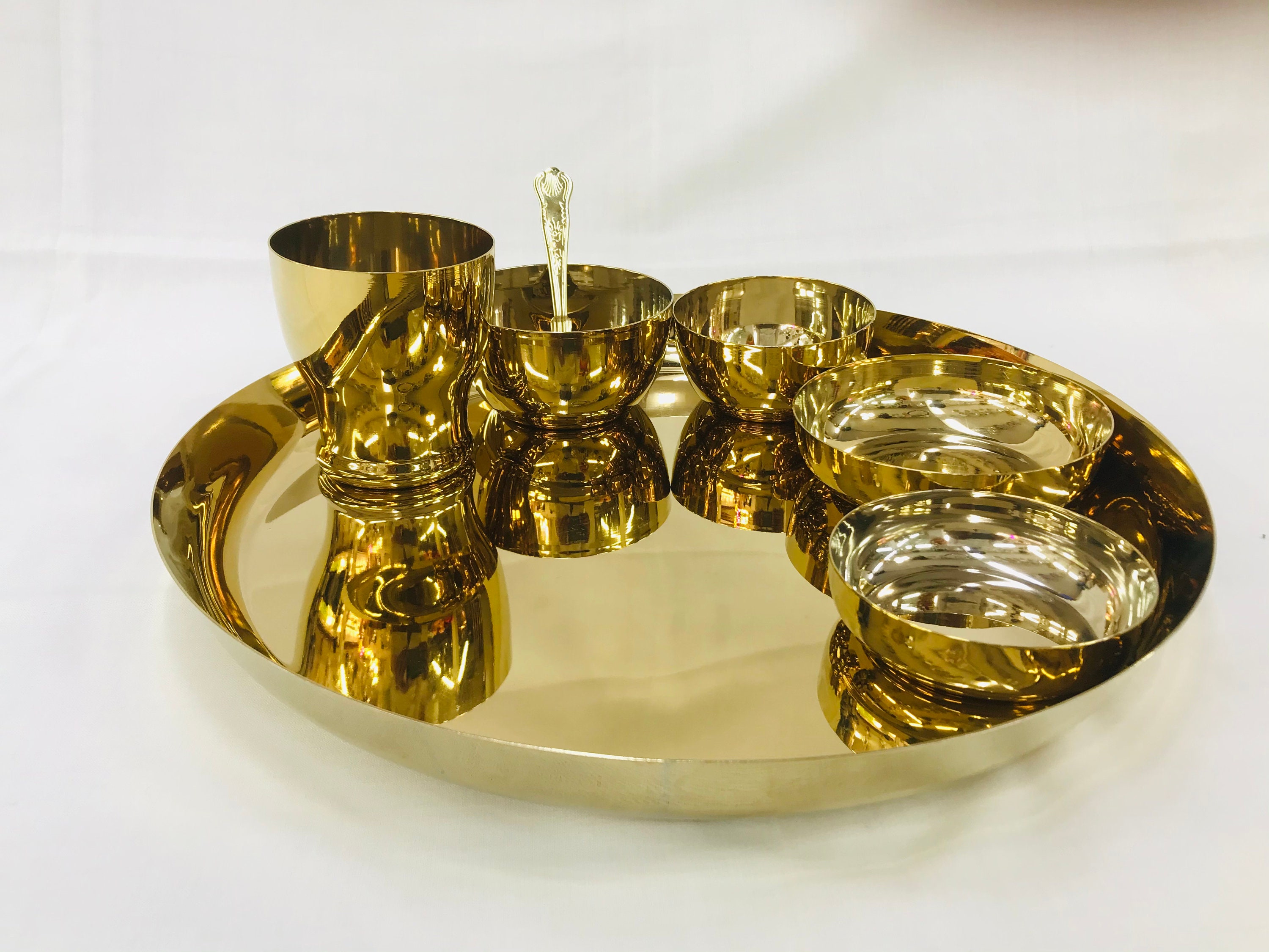 STEEL DINNR SETEmbossed Luxury Dinner Set Etsy