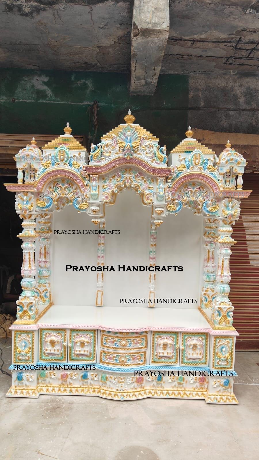 Teak Wood Temple mandir for Home Wooden Temple Mandir Pooja Ghar Wooden Temple Home Temple Pooja Mandir Pooja Mandap