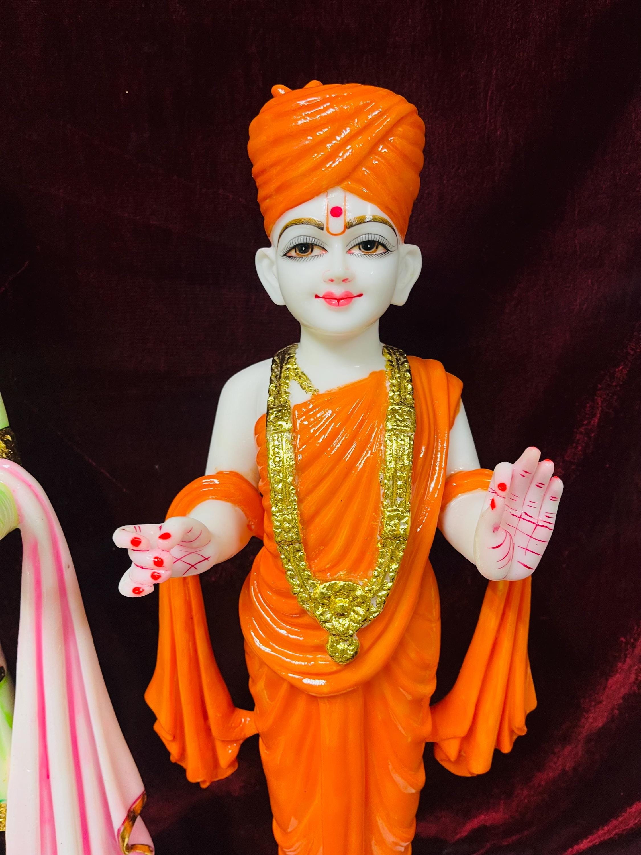 Akshar Purushottam 24 Inch Statue | Swaminarayan Murti | Marble Dust ...