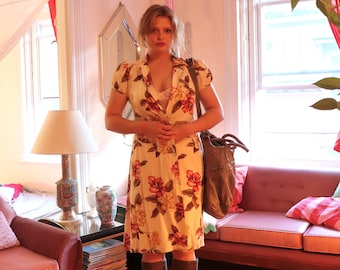 y2k Floral Wrap Dress