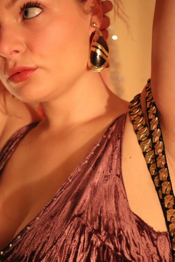 Abalone Shell Drop Earrings - image 4