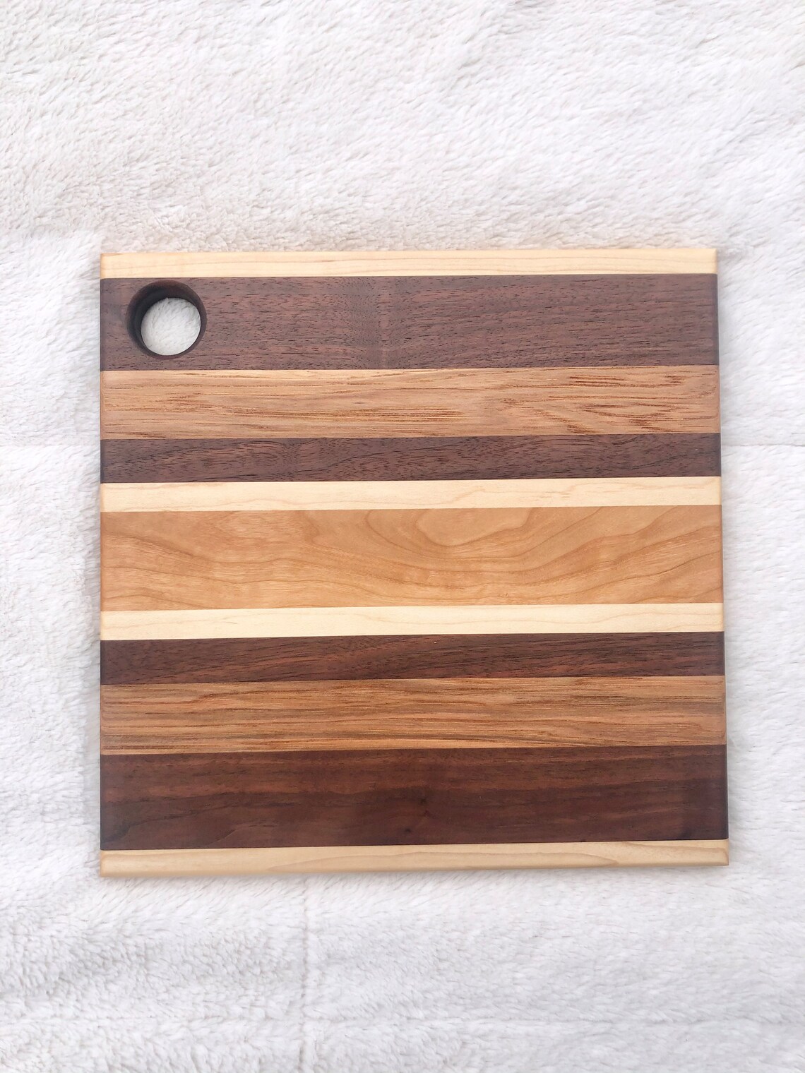 12.5 x 12.5 Multiwood cutting board Etsy