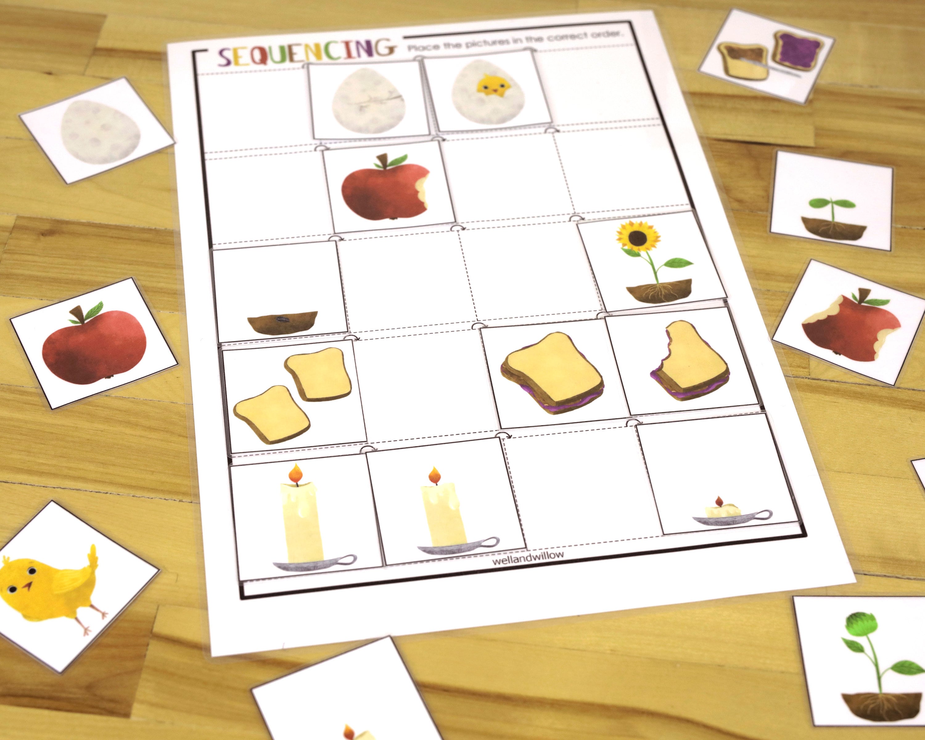 Sequencing Activity Worksheet Homeschool Busy Book Binder | Etsy