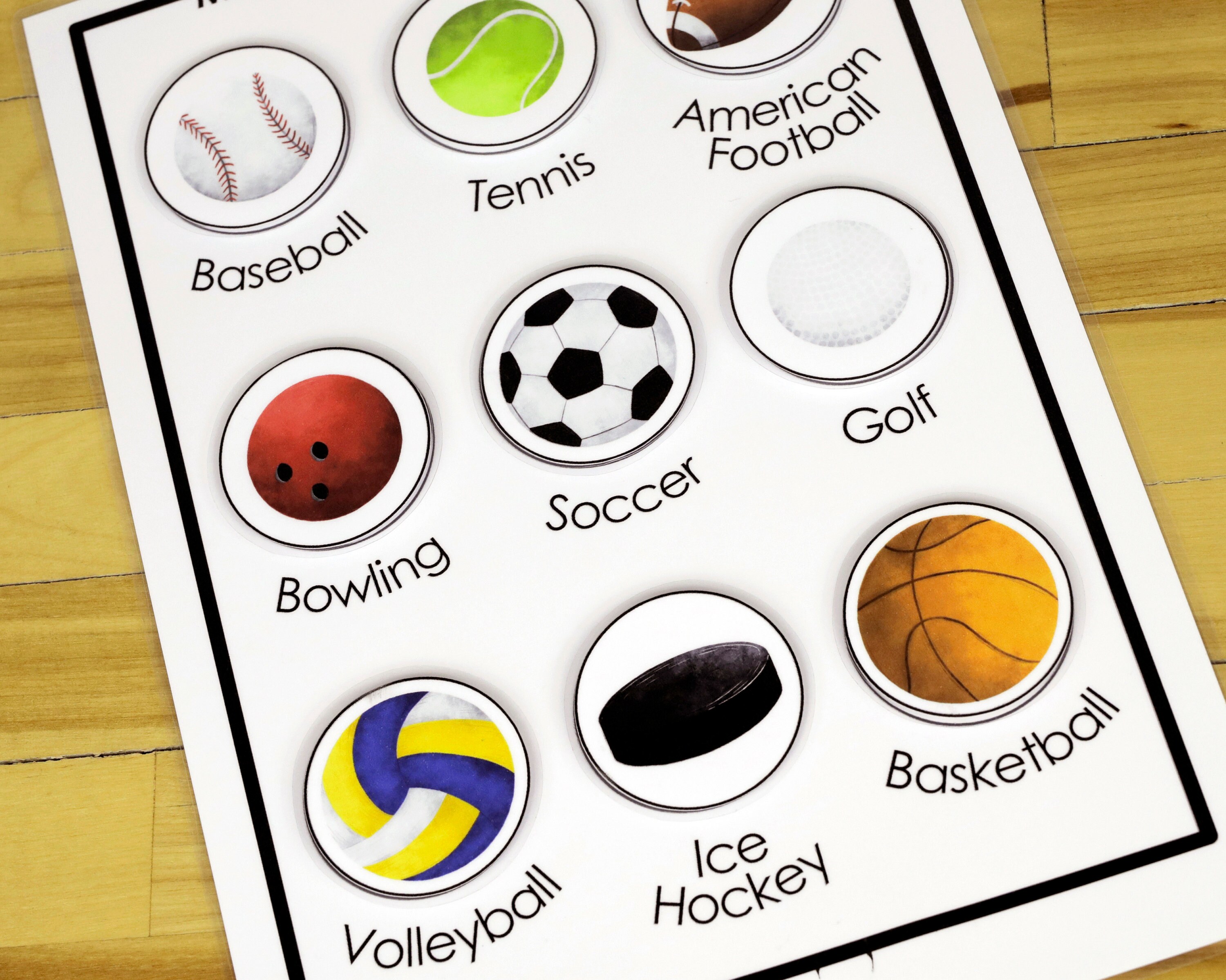 sport balls matching activity homeschool preschool printable etsy canada
