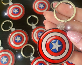 Captain america hot sale shield keyring