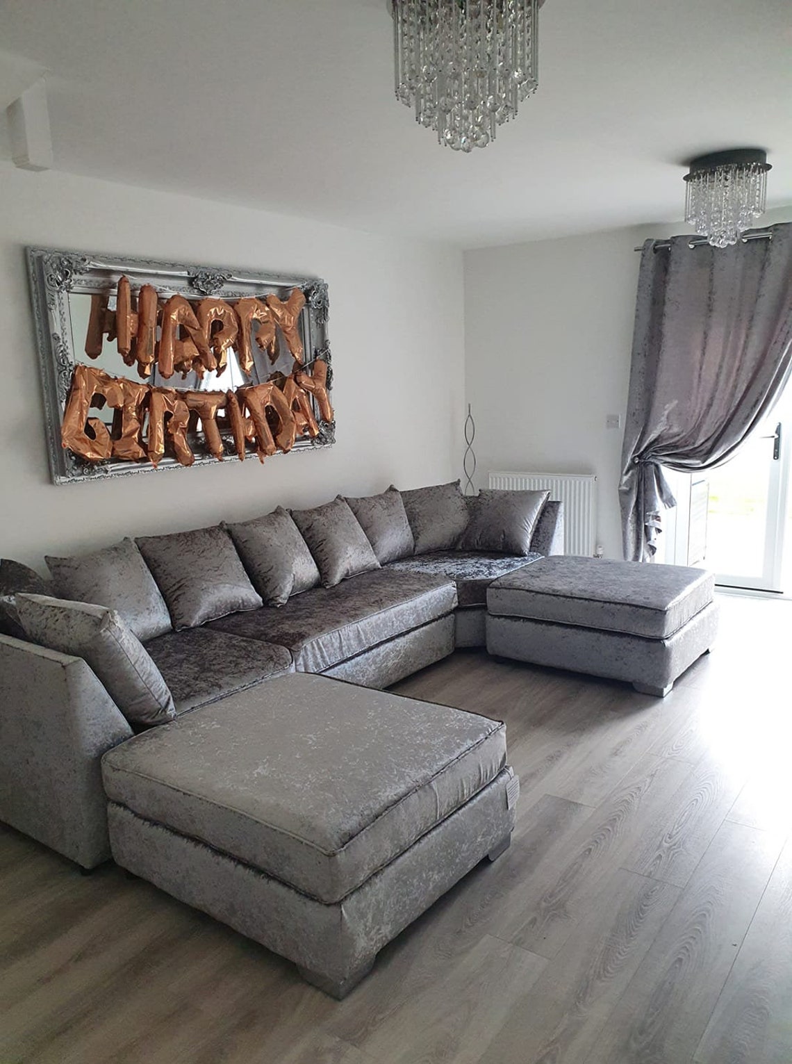 Large U Shape Corner Sofa With 2 Removable Footstools Handmade Etsy UK