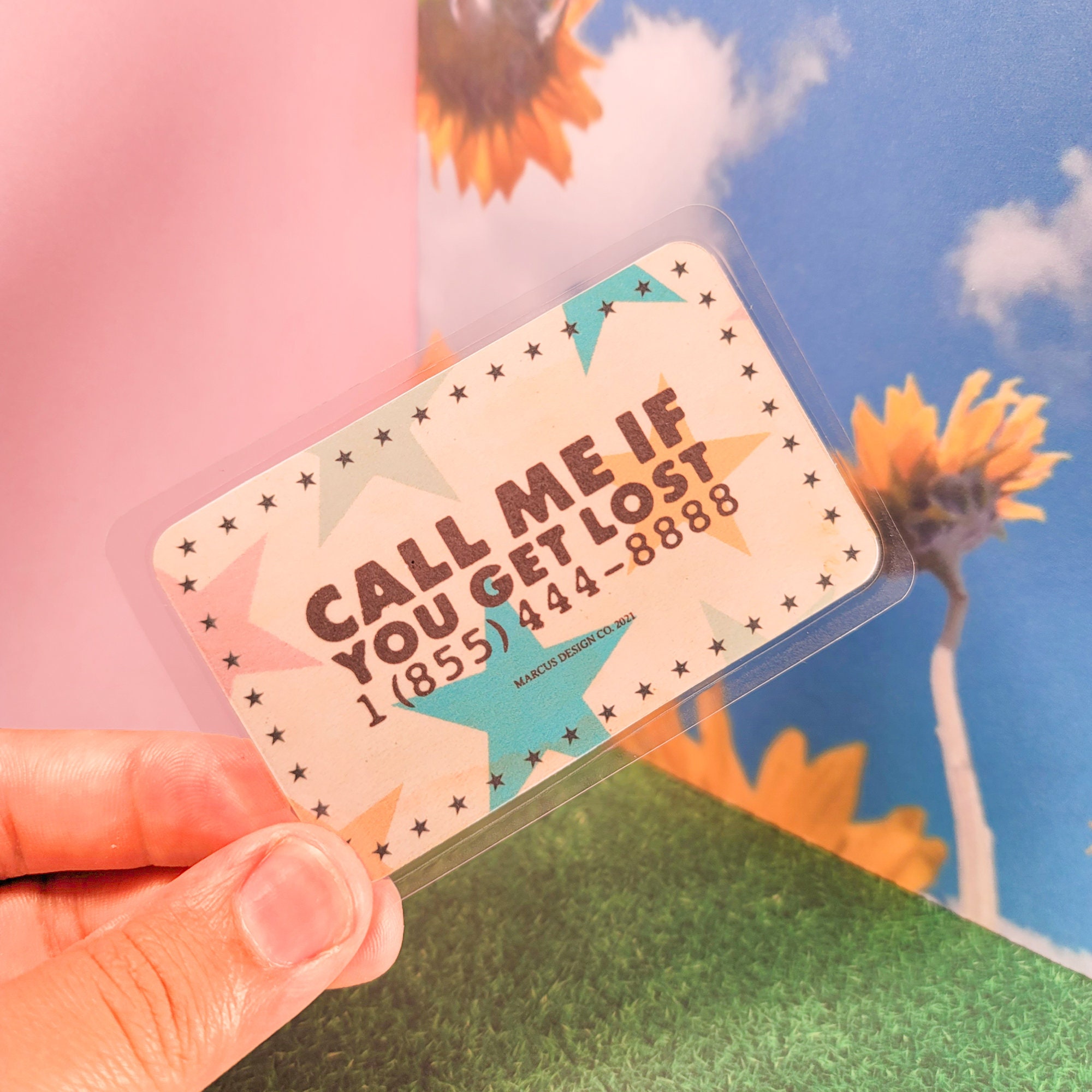 Call Me If You Get Lost Card Template