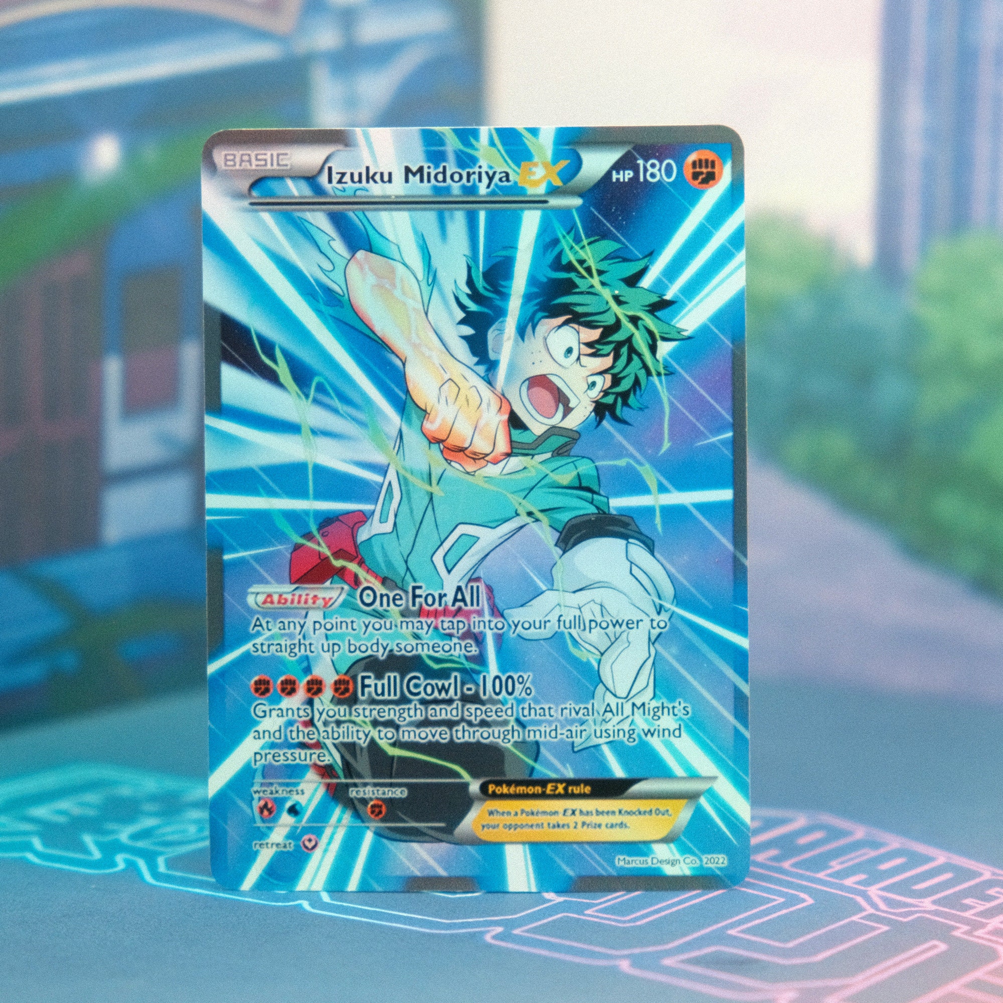Card Games Toys & Games Tenya Ida Holographic Pokemon Card My Hero