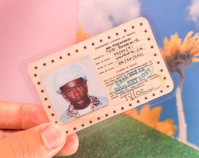 Tyler the Creator Call Me If You Get Lost Id Double Sided Laminated