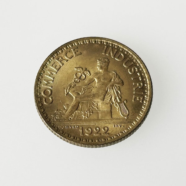 France, 1 Franc, 1922, Chambres de Commerce, High Grade