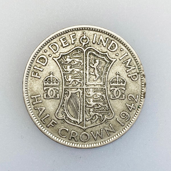 Great Britain, Half Crown, George VI, 1942 Silver.