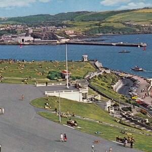 Selten. Plymouth Sound and Hoe Postkarte mit Rückseiten-Nachbestellkarte.