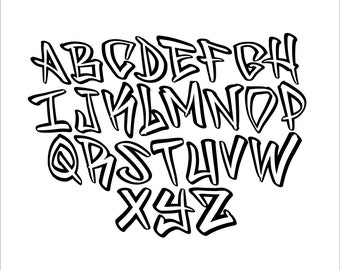 Graffiti Handstyle Etsy