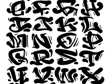 Graffiti Font Etsy