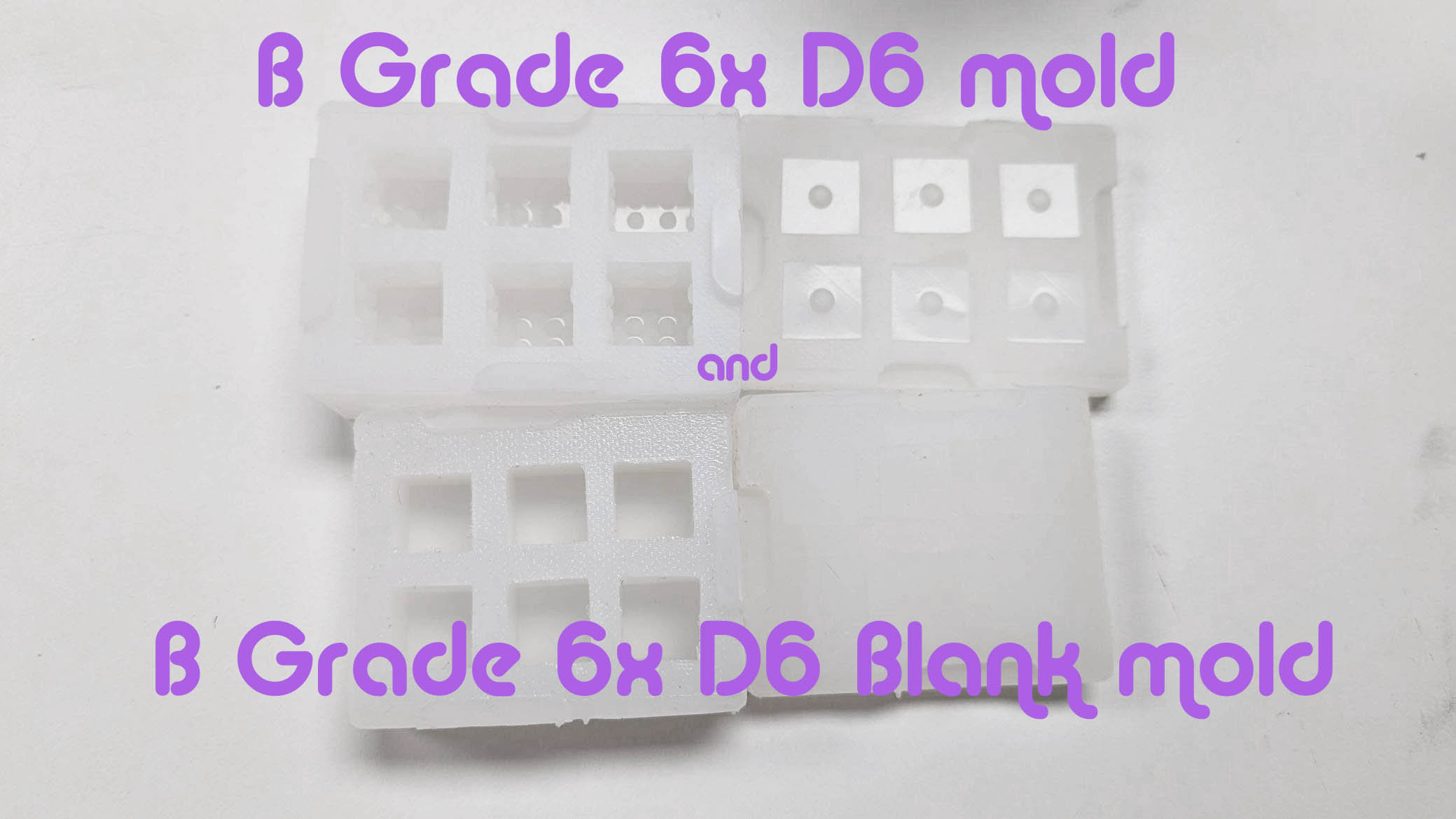 B-grade Dice Molds Flawed: ALL STYLES Druid Dice 